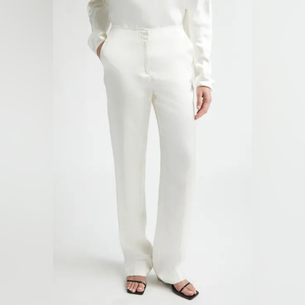 TOTEME Easy Raw Edge Straight Leg Pants